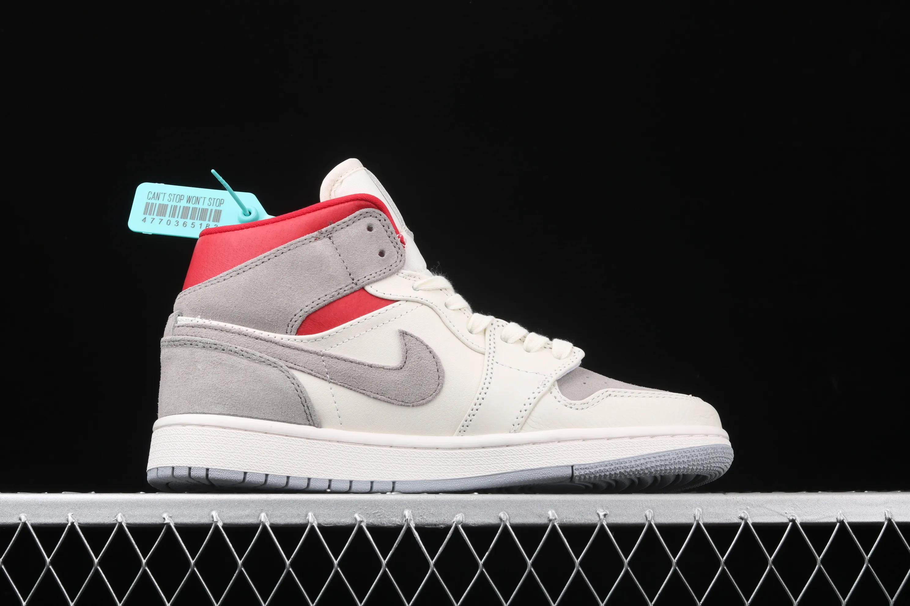 All categories Air Jordan Jordan series basketball shoes Air Jordan 1 Mid SNS x Air Jordan 1 Mid Prm AJ1 Joe 1 joint rookie mid-top basketball shoes CT3443-100